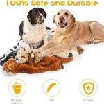 Dog Squeak Toys, No Stuffing Plush Dogs Chew Toy Bundle for Small Medium Large Breed Chewer Tough Durable Squeaky Pet Fetch Puppy Teething Chewing Interactive to Keep Them Busy Best Birthday Gift - Image 3