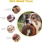 Dog Squeak Toys, No Stuffing Plush Dogs Chew Toy Bundle for Small Medium Large Breed Chewer Tough Durable Squeaky Pet Fetch Puppy Teething Chewing Interactive to Keep Them Busy Best Birthday Gift - Image 2