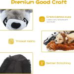 Dog Squeak Toys, No Stuffing Plush Dogs Chew Toy Bundle for Small Medium Large Breed Chewer Tough Durable Squeaky Pet Fetch Puppy Teething Chewing Interactive to Keep Them Busy Best Birthday Gift - Image 6