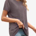 ATHMILE Womens T Shirt Summer Tops Short Sleeve Fashion Basic Casual Oversized Beach Vacation Clothes 2025 Trendy - Image 4