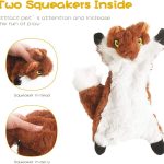 Dog Squeak Toys, No Stuffing Plush Dogs Chew Toy Bundle for Small Medium Large Breed Chewer Tough Durable Squeaky Pet Fetch Puppy Teething Chewing Interactive to Keep Them Busy Best Birthday Gift - Image 4