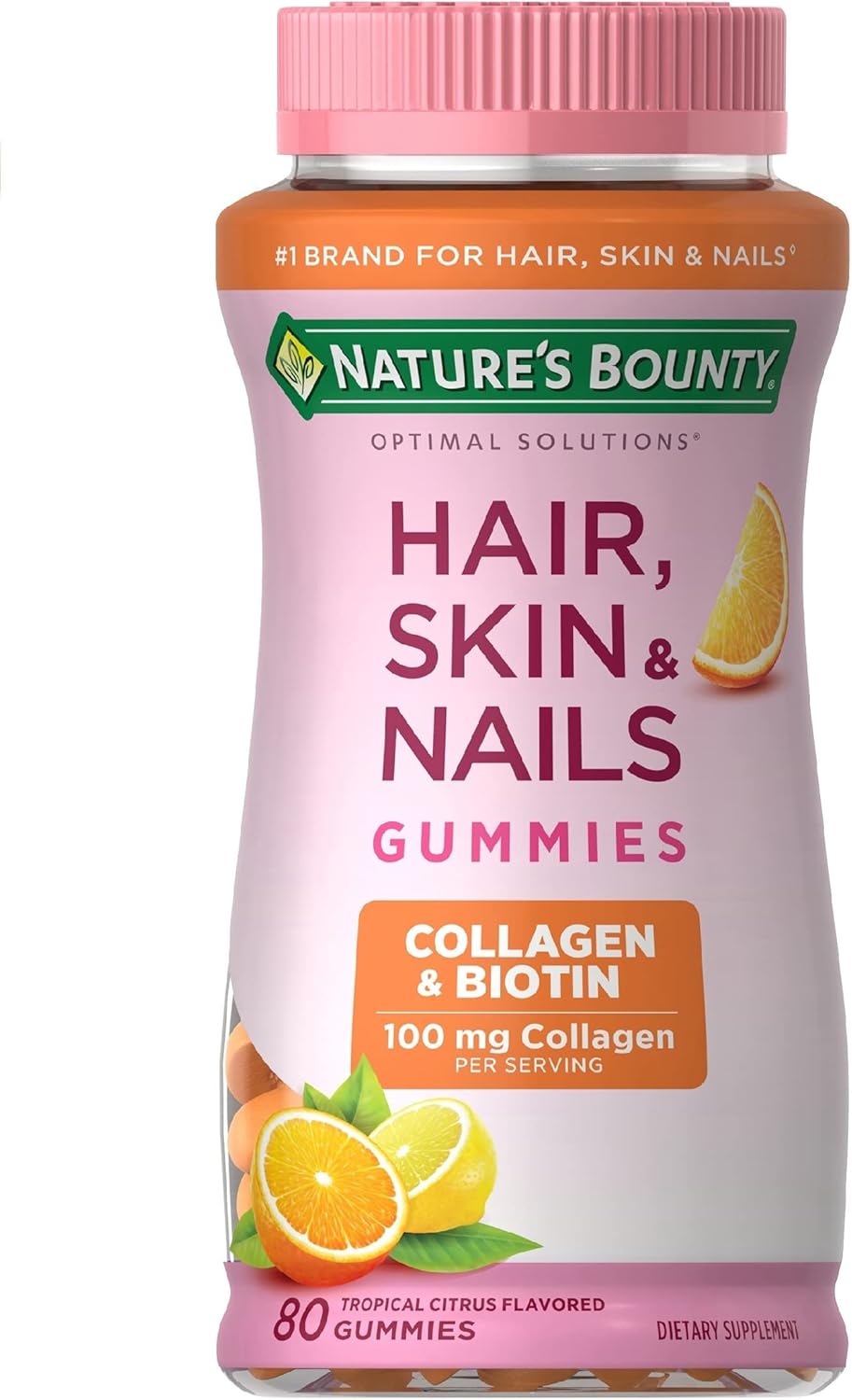 Nature\'s Bounty Optimal Solutions Citrus-Flavored Gummies, 80 Ct