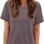 ATHMILE Womens T Shirt Summer Tops Short Sleeve Fashion Basic Casual Oversized Beach Vacation Clothes 2025 Trendy - Image 3