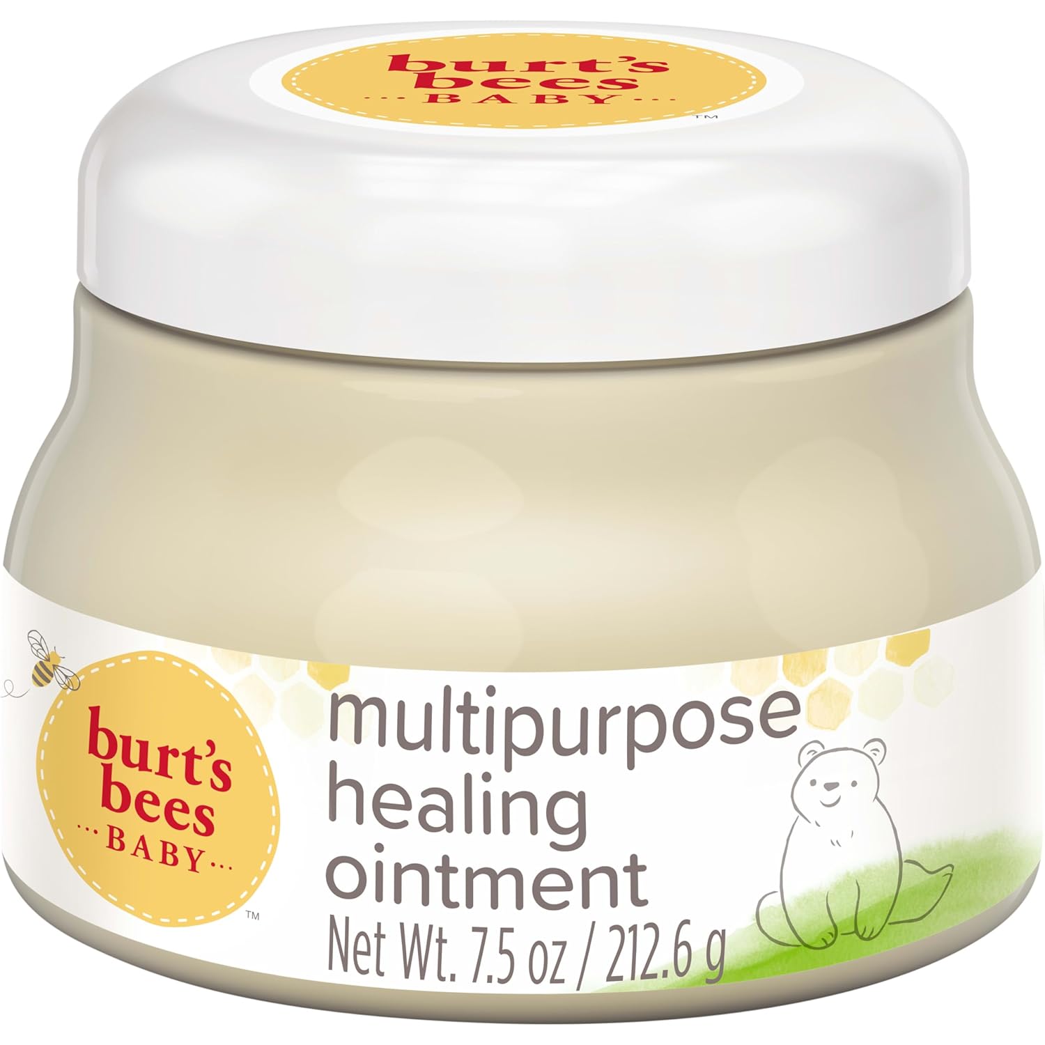 Burt\'s Bees Baby 100% Natural Origin Multipurpose Healing Ointment, Face & Body Baby Ointment – 7.5 Ounce Tub