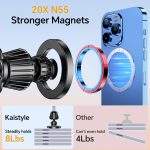 for Magsafe Car Mount【20 Strong Magnets】Magnetic Phone Holder for Car Phone Holder Mount Dash【360°】Cell Phone Holders for Your Car Accessories for Women Men iPhone 16 Pro Max 15 14 13 12 Plus - Image 4