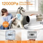 AIRROBO Dog Grooming Vacuum, Dog Grooming Kit,12000Pa Strong Pet Vacuum, 2L Large Capacity Vacuum for Shedding Grooming Hair, Quiet,PG100 - Image 2