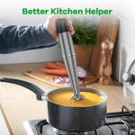 Immersion Blender Handheld Corded Hand Blenders Set 1100W, Trigger Variable Speed 5 in 1 Stick Emulsifier with Chopper, Whisk and Frother for Soup, Baby Food and Smoothies - Image 6