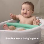 Frida Baby 4-in-1 Grow-with-Me Baby Bathtub, Baby Tub for Newborns to Toddler with Removable Bath Seat & Backrest for Bath Support in Tub - Image 3