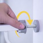 Regalo Easy Step 38.5-Inch Wide Walk Thru Baby Gate, Includes 6-Inch Extension Kit, Pressure Mount Kit, Wall Cups - Image 4