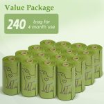 240 Count 13” x 9”Dog Poop Bags Rolls, Leakproof Strong & Sturdy Waste Bags for Doggie Cat Pet - Image 6