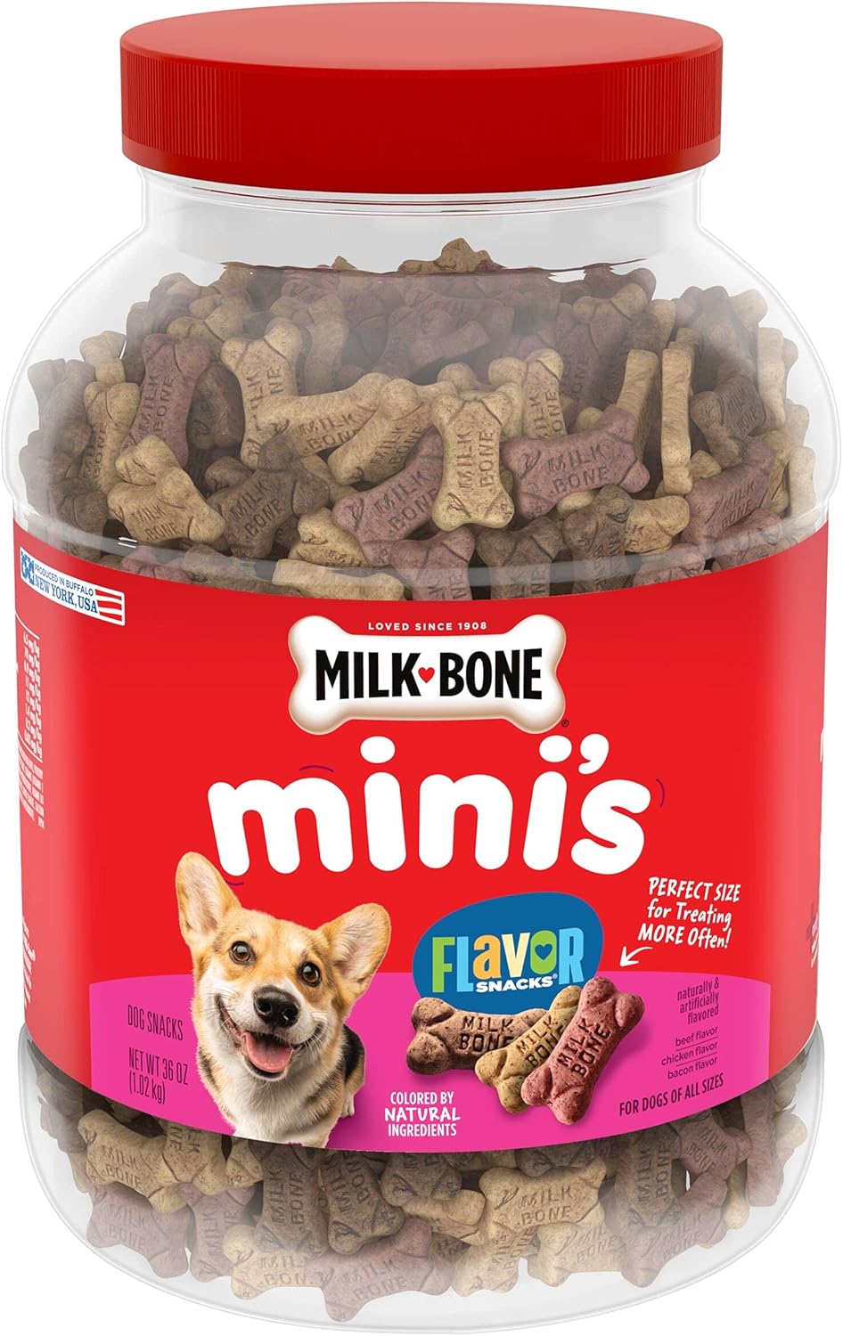Milk-Bone Mini\'s Flavor Snacks Dog Treats, 36 Ounce