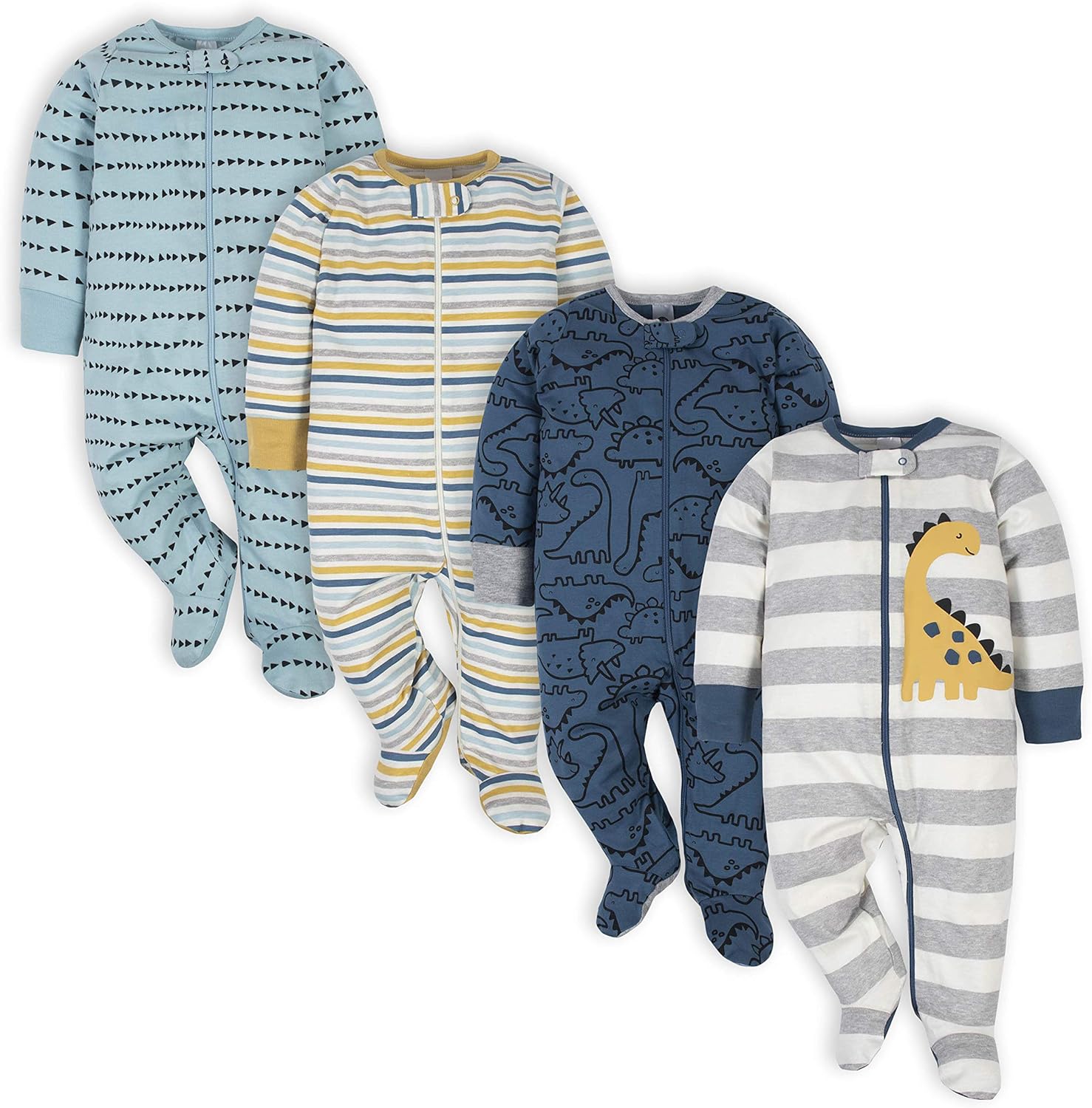 Gerber Baby Boys 4 Pack Sleep \'N Play Footie
